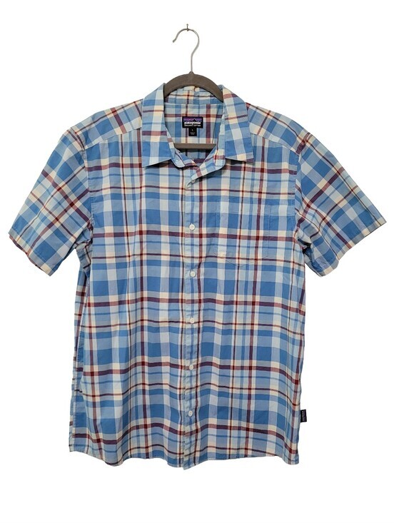 Patagonia Other - Patagonia Men's Fezzman Short Sleeve Button Down‎ Shirt Size L Blue Red Plaid